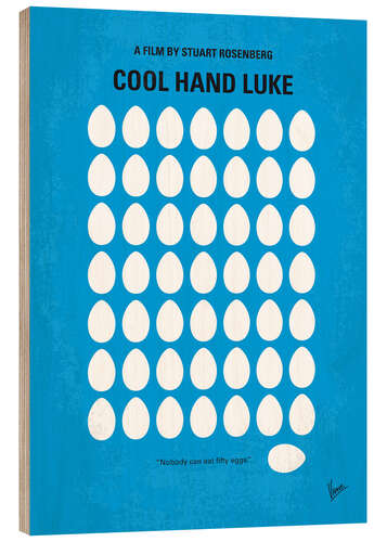 Hout print Cool Hand Luke