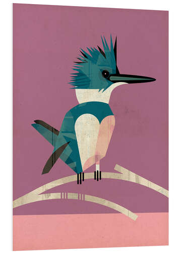 Foam board print Kingfisher