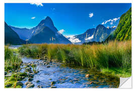 Muursticker Milford Sound New Zealand