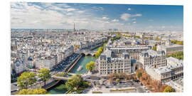 Foam board print Paris Skyline from Notre-Dame