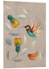 Foam board print Humming-bird