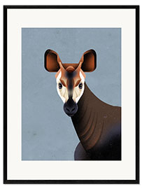 Plakat artystyczny premium w ramie Okapi