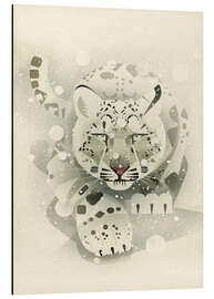 Magnettafel Schneeleopard