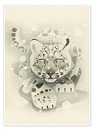 Poster Schneeleopard
