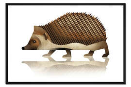 Gerahmter Kunstdruck Igel