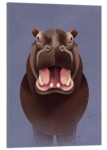 Quadro em plexi-alumínio Hippopotamus