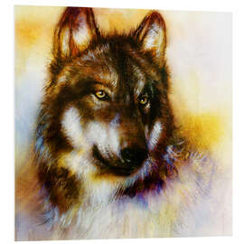 Quadro em PVC wolf