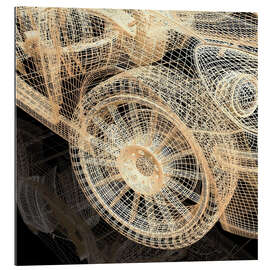 Gallery print abstract car wheels