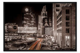 Gerahmter Kunstdruck Bahnhof Zoo Berlin