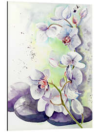 Tableau en aluminium orchids