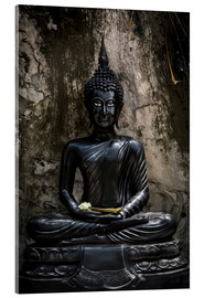 Acrylglasbild  Schwarzer Buddha - Walter Quirtmair