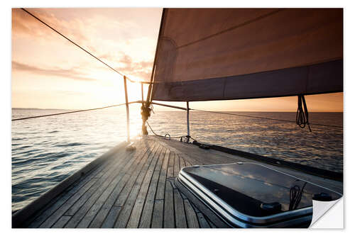 Naklejka na ścianę Sailing away