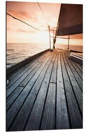 Magnettafel Segelboot auf dem Offenen Meer I