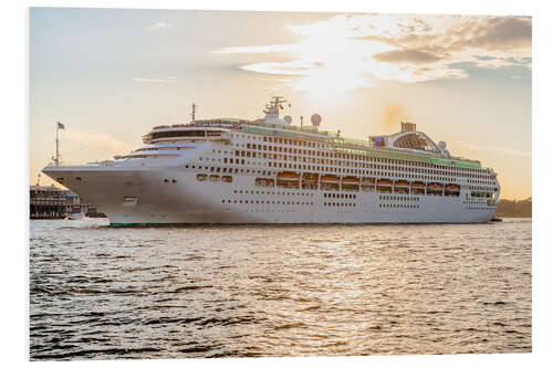 Foam board print Cruise ship