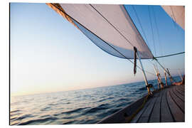 Magnettafel Segeln im Sonnenaufgang