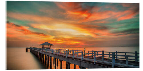 Acrylic print Sunrise at sea