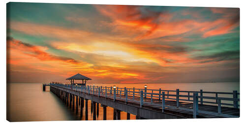Canvas print Sunrise at sea