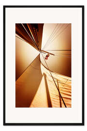 Gerahmter Kunstdruck Segel im Wind I