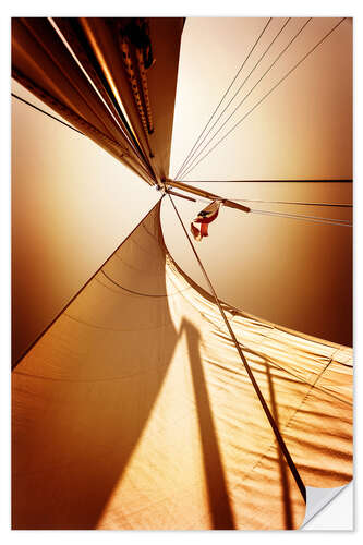 Selvklebende plakat Sail in the wind I