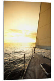 Magnettafel Segelboot auf dem Offenen Meer II