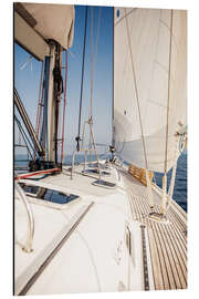 Magnettafel Segelschiff mit weißen Segeln