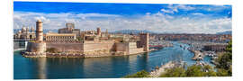 Foam board print Vieux port in Marseille