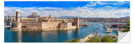 Naklejka na ścianę Vieux port in Marseille