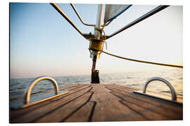 Magnettafel Segelboot auf dem Offenen Meer III