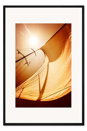 Gerahmter Kunstdruck Segel im Wind II