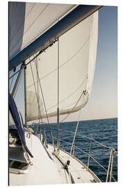 Magnettafel Weiße Segel im offenen Meer