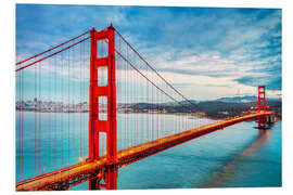 Foam board print The Golden Gate Bridge, San Francisco