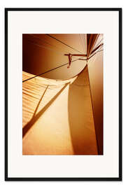 Gerahmter Kunstdruck Segel im Abendlicht