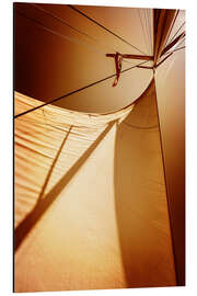 Magnettafel Segel im Abendlicht