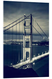 Tableau en verre acrylique  Pont du Golden Gate, San Francisco