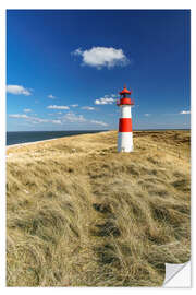 Selvklebende plakat Lighthouse - Sylt Island