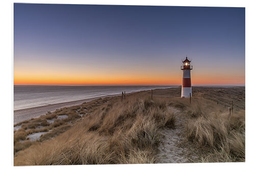 Stampa su PVC Sylt island - Lighthouse Sylt Ost (Sunrise)