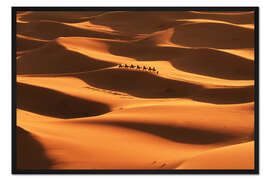 Gerahmter Kunstdruck Blick in die Sahara