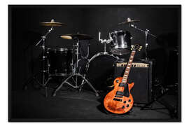 Gerahmter Kunstdruck Vor dem Konzert