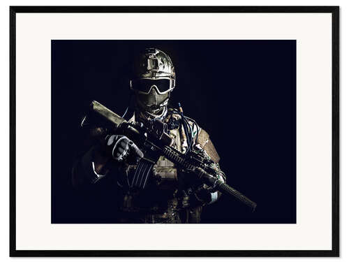 Ingelijste kunstdruk The special forces