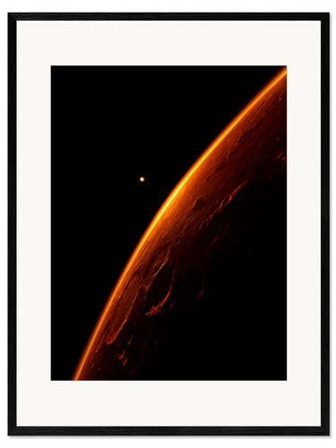 Innrammet kunsttrykk The red planet