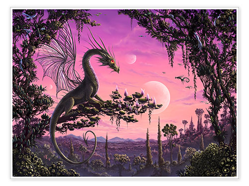 Poster Dragon in Paradise
