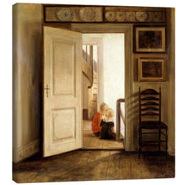 Canvas print Children in an Interior