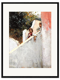 Plakat artystyczny premium w ramie Memories of Capri