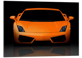 Galleriprint Bright orange supercar