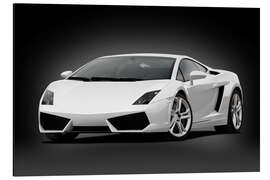 Aluminium print Dream car, black and white