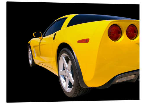 Galleriprint Yellow Corvette