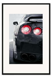 Gerahmter Kunstdruck Sportwagen-Leuchten
