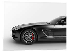 Magnettafel Sportwagen in schwarz