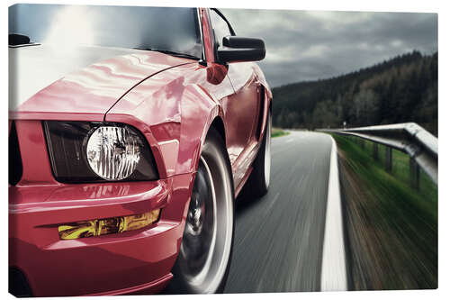 Canvas-taulu Red Mustang