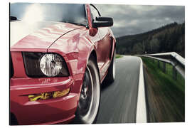 Magnettafel Roter Mustang